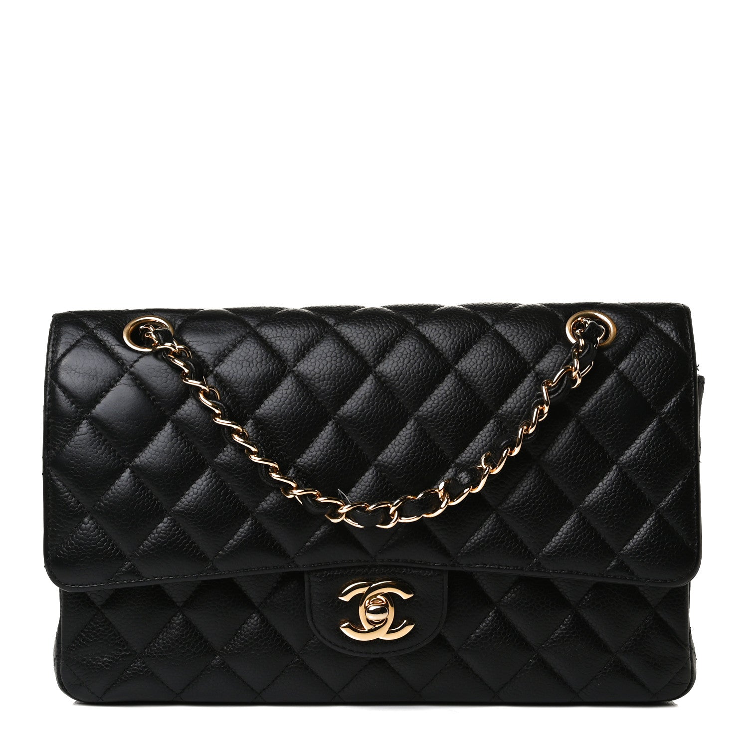 Chanel Caviar Quilted Medium Double Flap Black 1 of 39