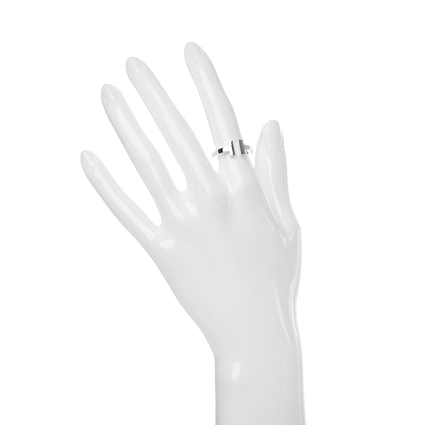 Sterling Silver T Square Ring 49 5
