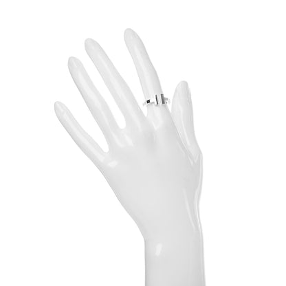 Tiffany Sterling Silver T Square Ring 49 5 2 of 5
