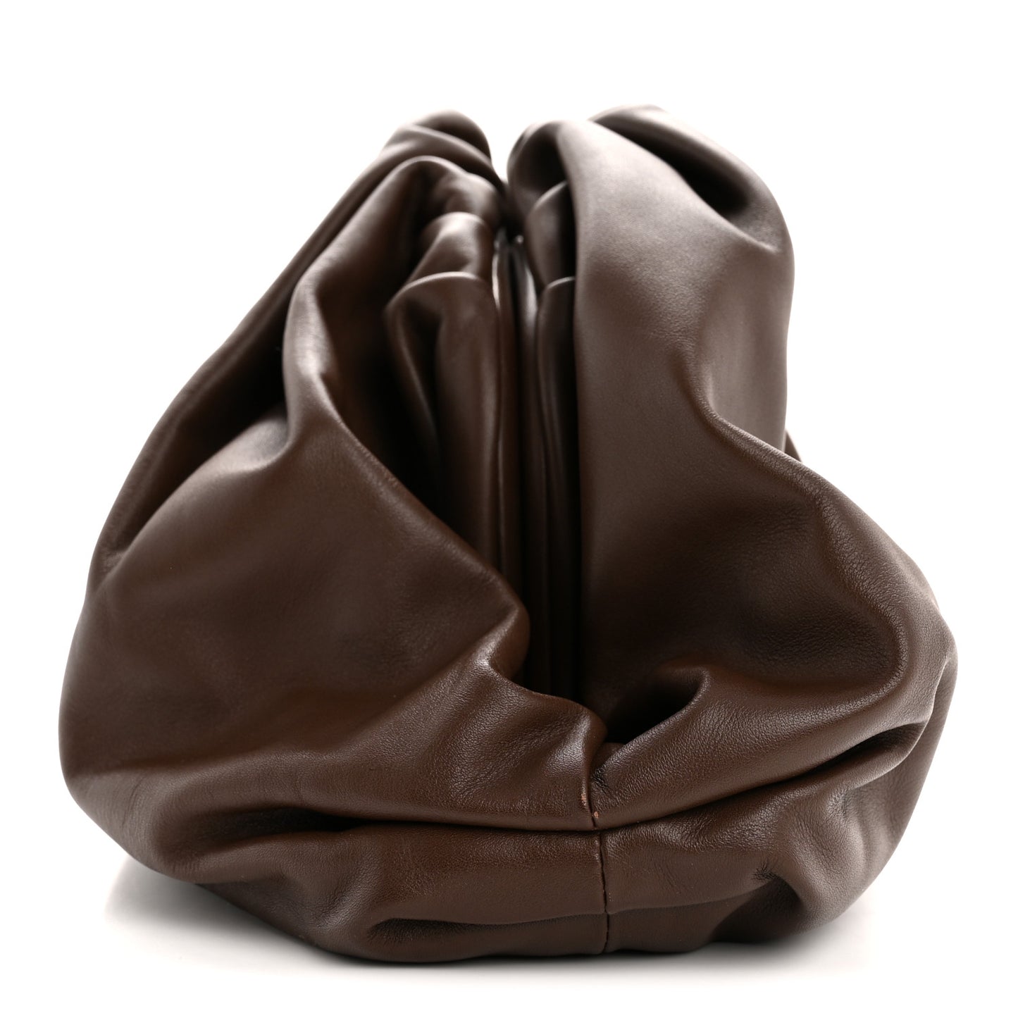 Smooth Butter Calf The Pouch Oversized Clutch Brownie