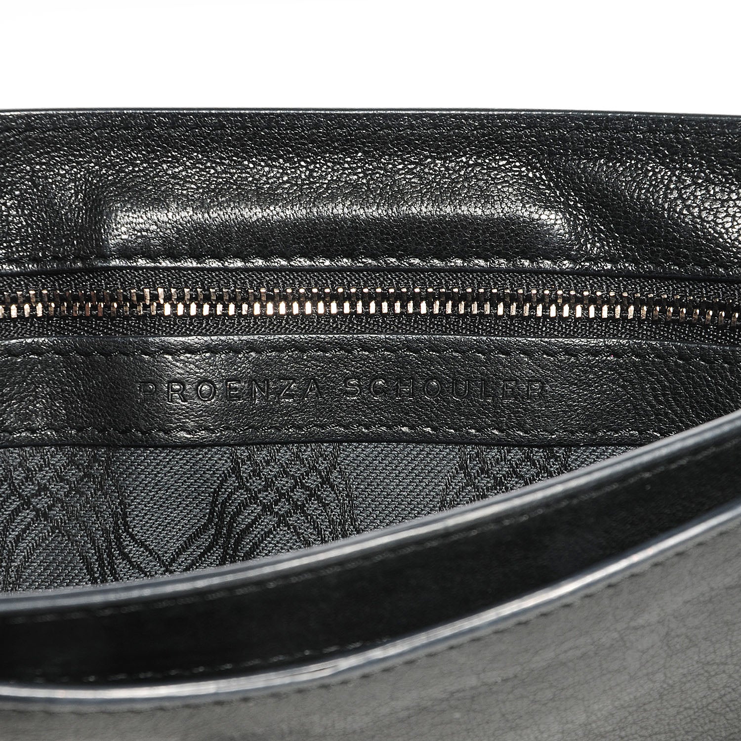 Proenza Schouler Leather PS1 Pochette Clutch Black 7 of 10