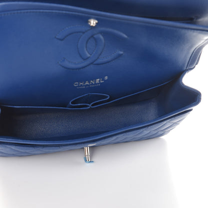 Chanel Caviar Quilted Medium Double Flap Dark Blue 8 of 10