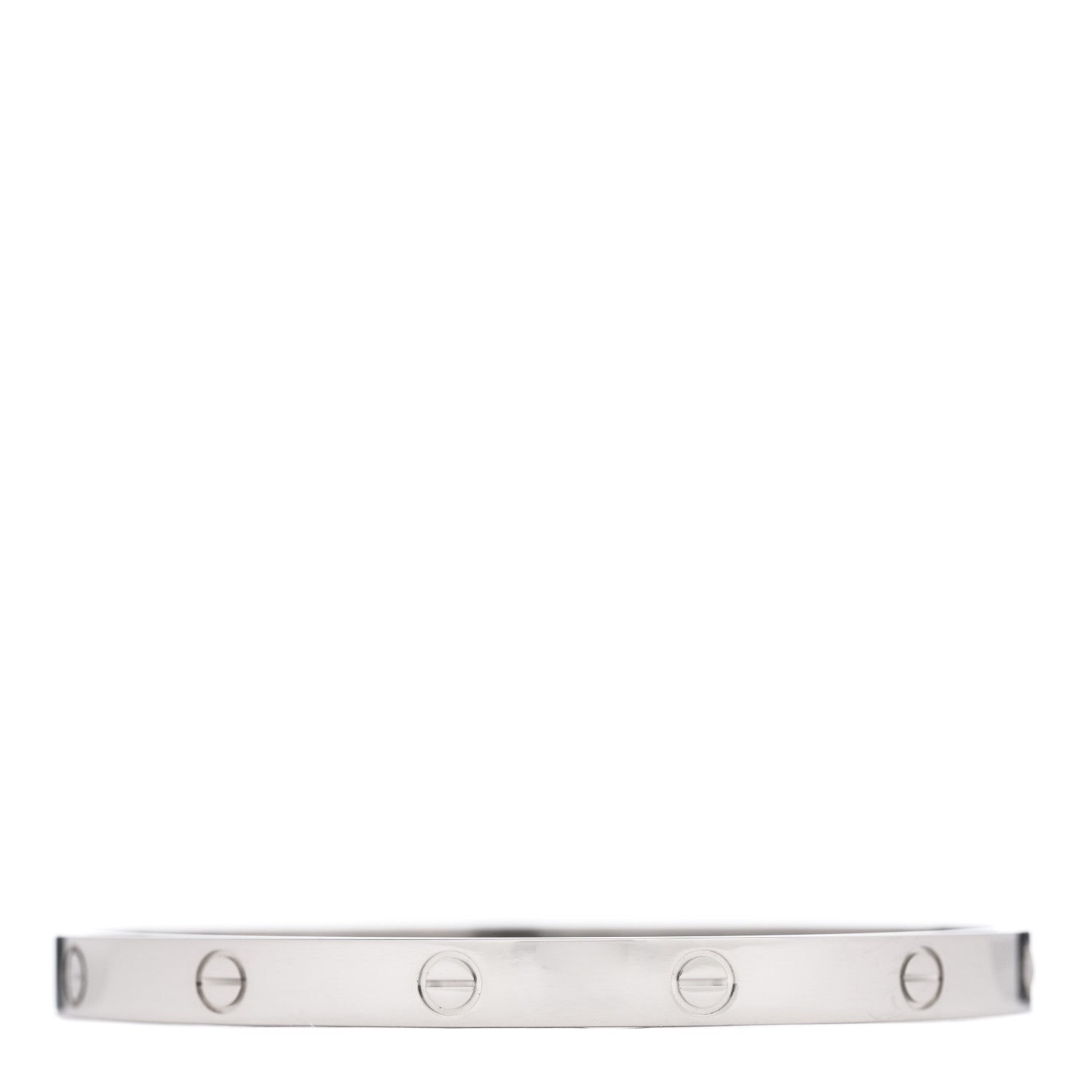 Cartier 18K White Gold LOVE Bracelet 20 2 of 4