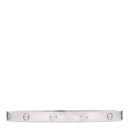 Cartier 18K White Gold LOVE Bracelet 20 2 of 4