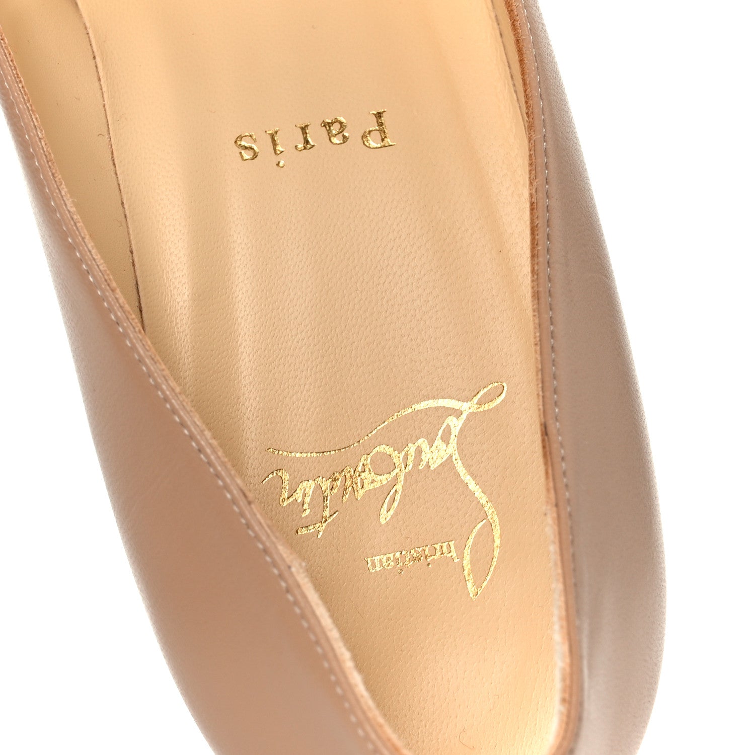 Christian Louboutin Nappa Kate 55 Pumps 38 Nude 1833730 – FASHIONPHILE