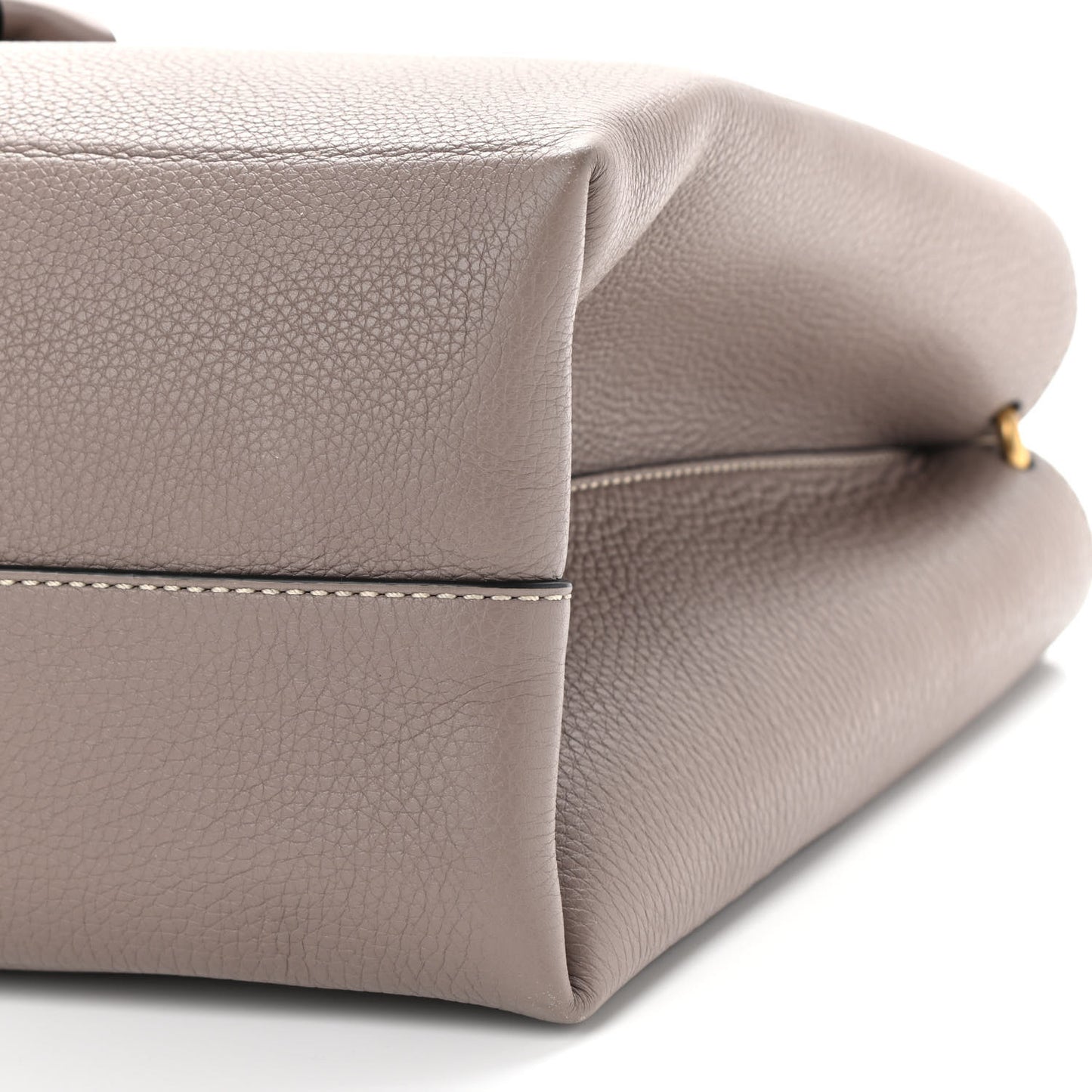 Pebbled Calfskin VRing Tote Bag Clay