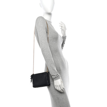 Louis Vuitton Empreinte Double Zip Pochette Black 2 of 12