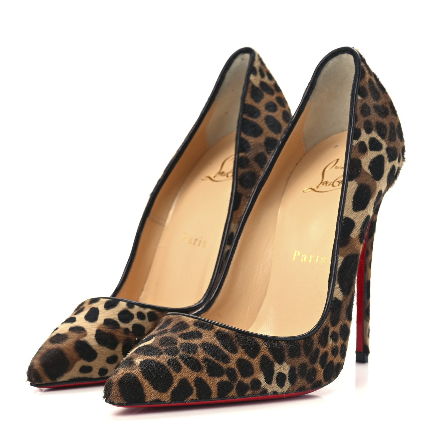 Christian Louboutin Jaguar Pony Hair So Kate 120 Pumps 37 Brown 3 of 7
