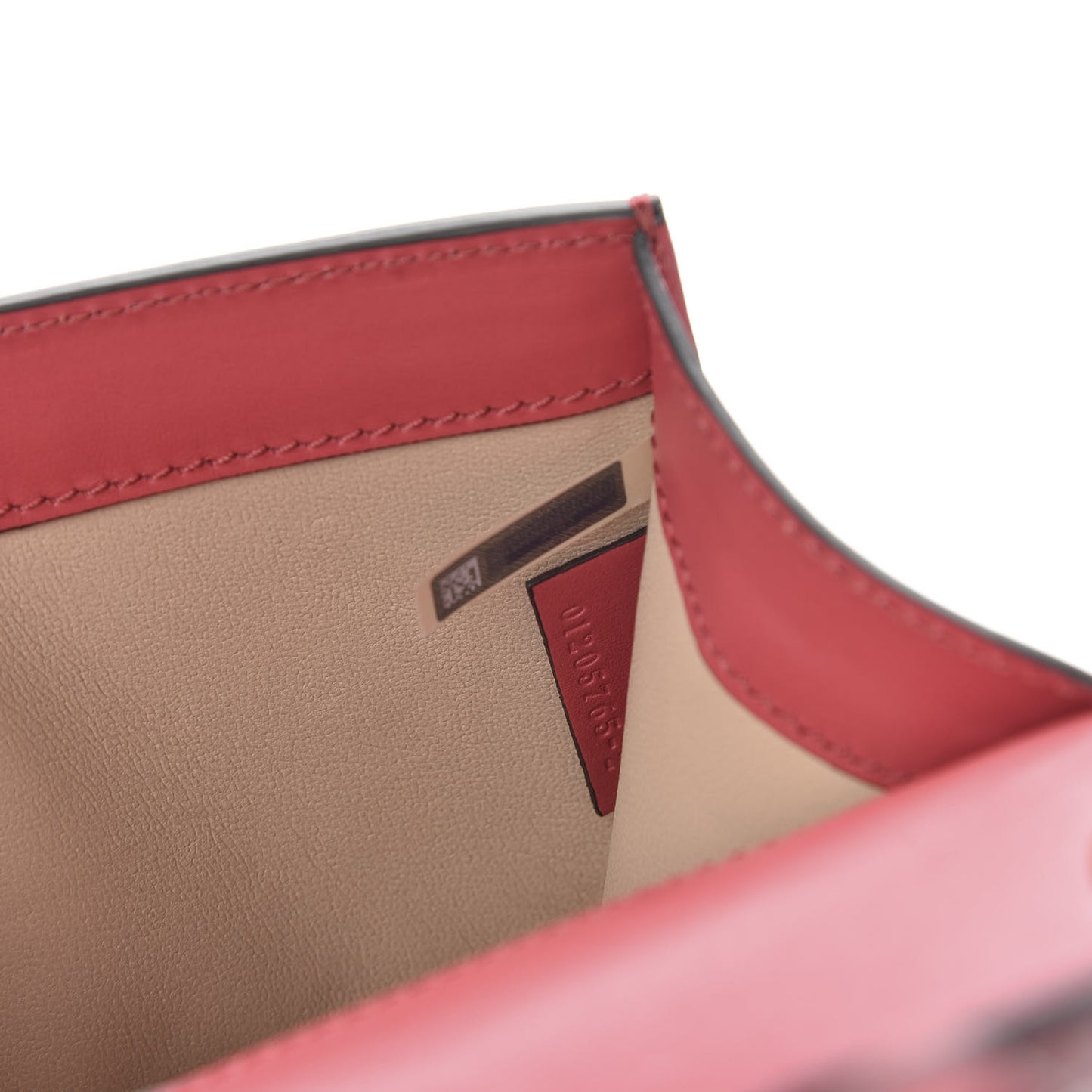 Calfskin Crocodile Embossed Mini Aby Chain Shoulder Bag Graphic Pink