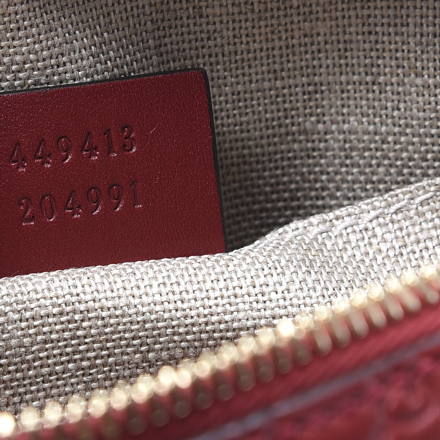 Microguccissima Mini Bree Messenger Bag Red