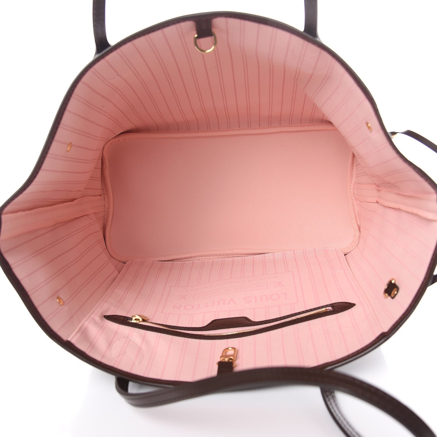 Louis Vuitton Damier Ebene Neo Neverfull MM Rose Ballerine 6 of 11