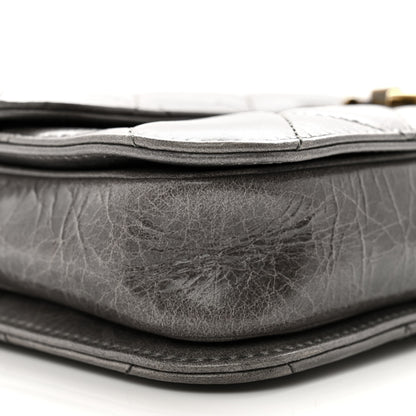 Chanel Glazed Calfskin Medium Perfect Edge Flap Grey 10 of 14