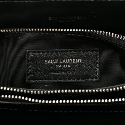 Saint Laurent Calfskin Y Quilted Monogram Medium Loulou Chain Satchel Black 7 of 11
