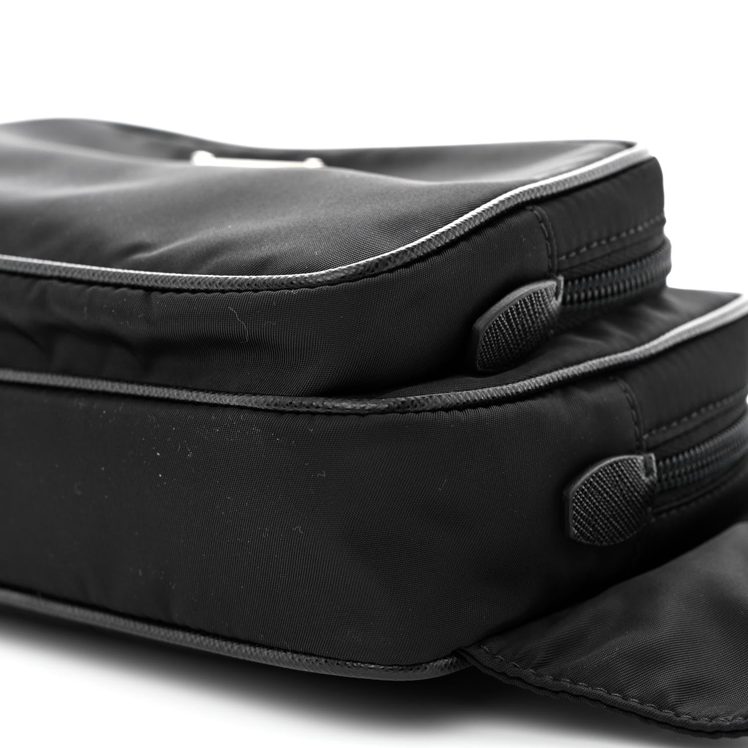 Prada Re-Nylon Saffiano Belt Bag L Black 12 of 13