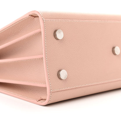 Saint Laurent Grained Calfskin Topstich Baby Sac De Jour Antique Rose 8 of 17