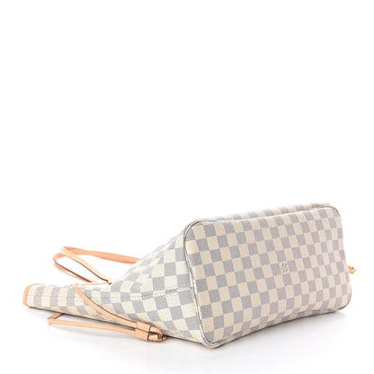 Louis Vuitton Damier Azur Neo Neverfull MM Rose Ballerine 4 of 11
