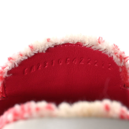 Hermes Calfskin Fringed H Canvas Oz Mules 35 Beige Glaise Framboise 7 of 9