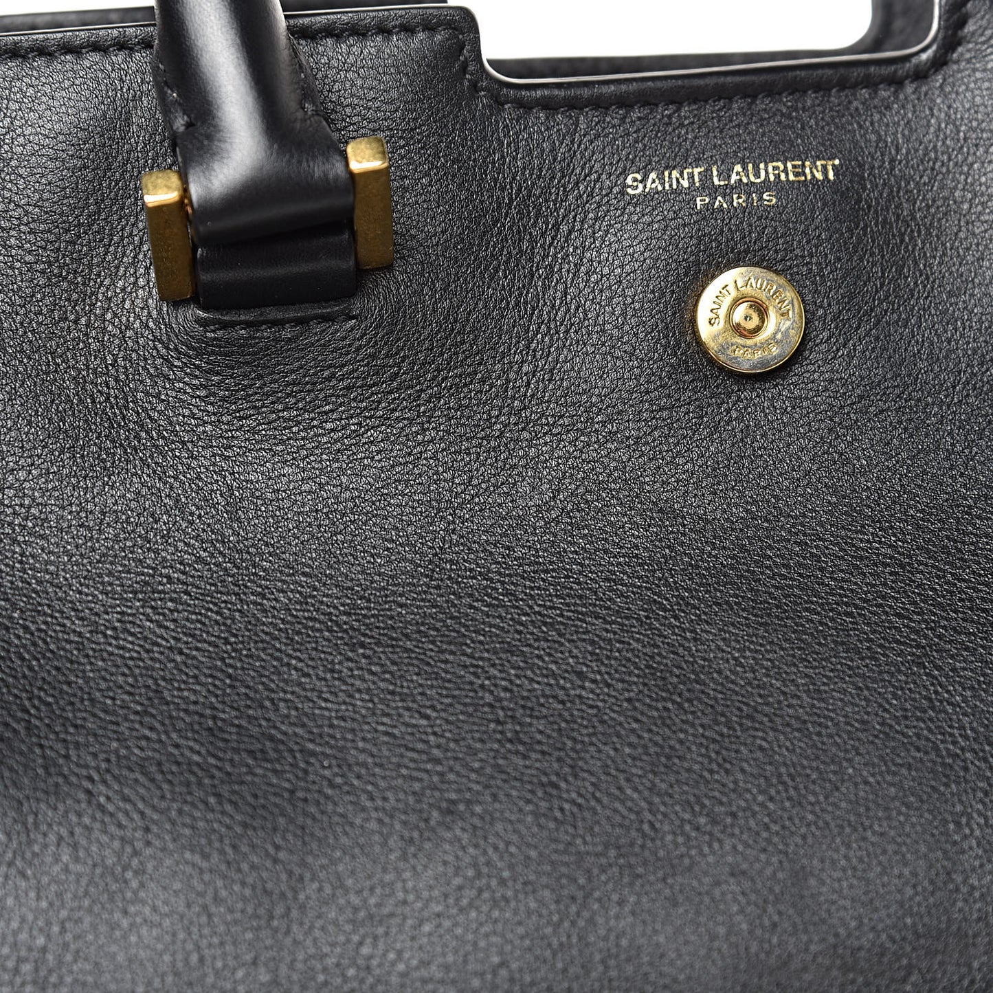 Calfskin Small Monogram Cabas Black