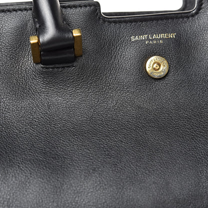 Saint Laurent Calfskin Small Monogram Cabas Black 12 of 24