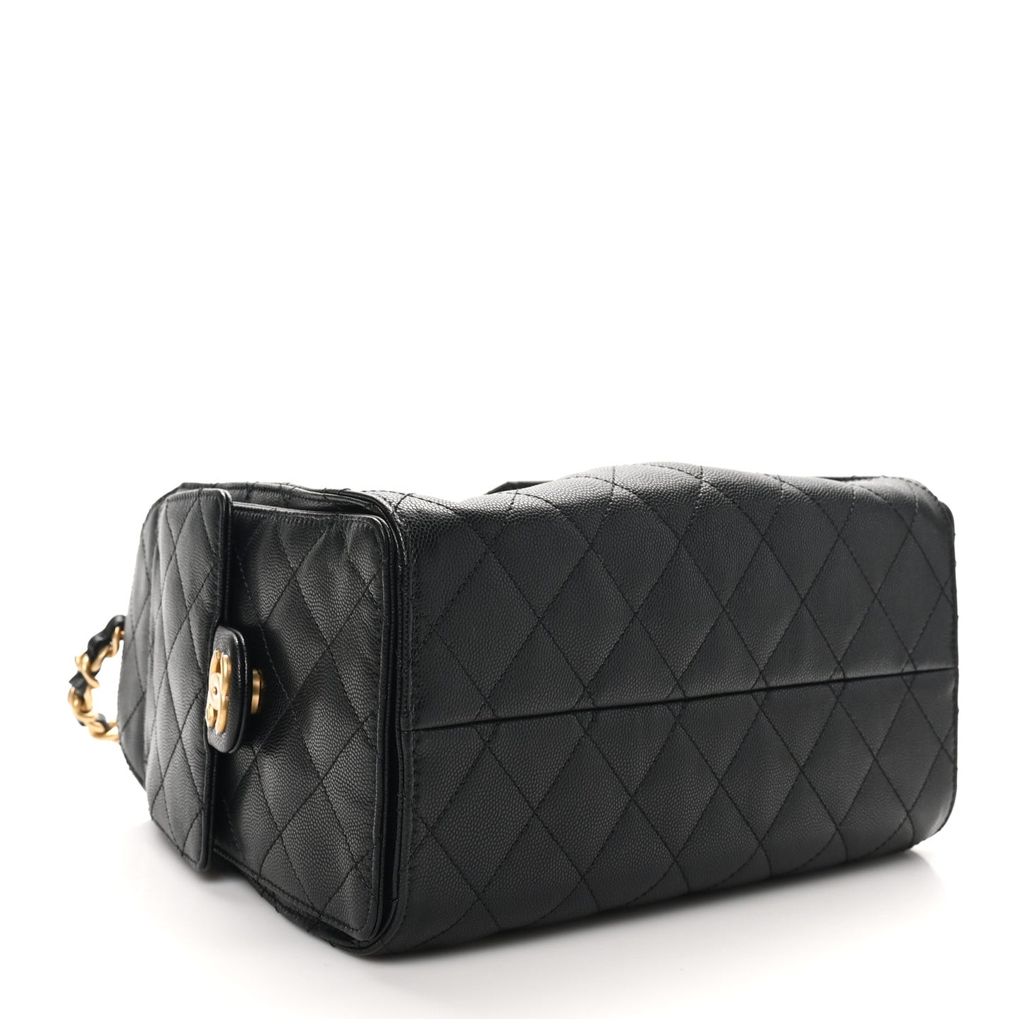 Caviar Quilted Small Chanel 25 Handbag Black