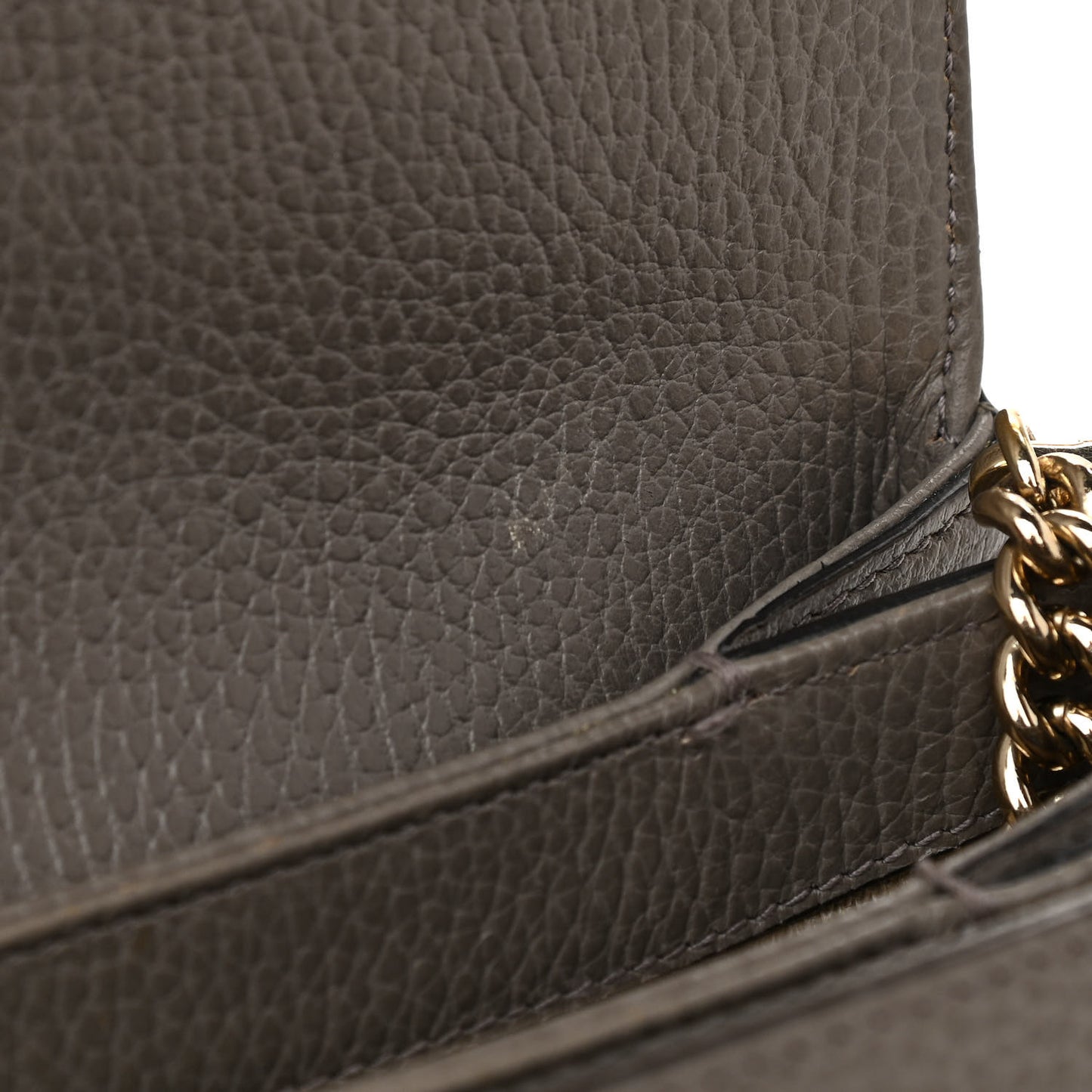 Dollar Calfskin Interlocking G Top Handle Shoulder Bag Loess