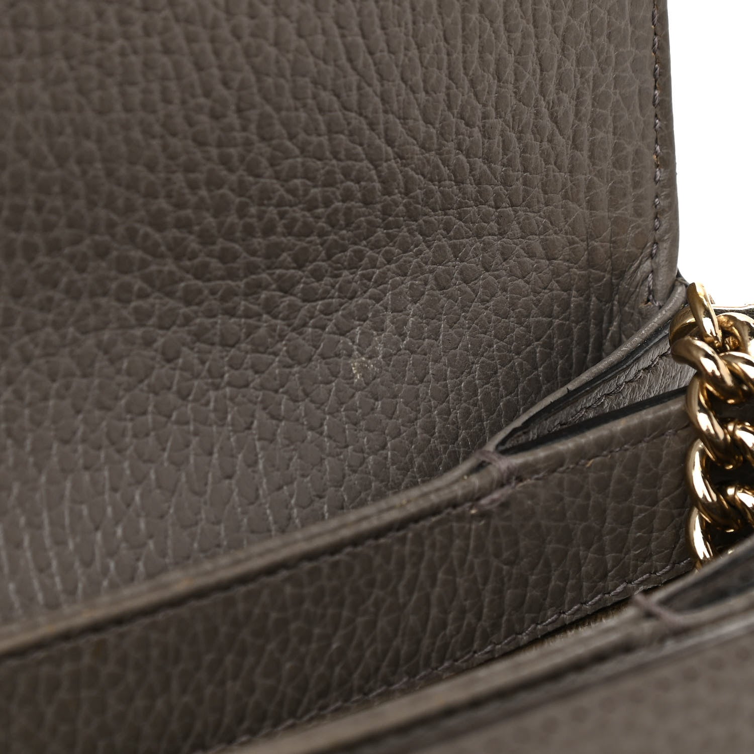 Gucci Dollar Calfskin Interlocking G Top Handle Shoulder Bag Loess 13 of 18