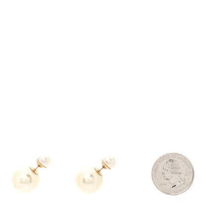 Christian Dior Pearl Mise En Dior Tribal Earrings Gold 2 of 4