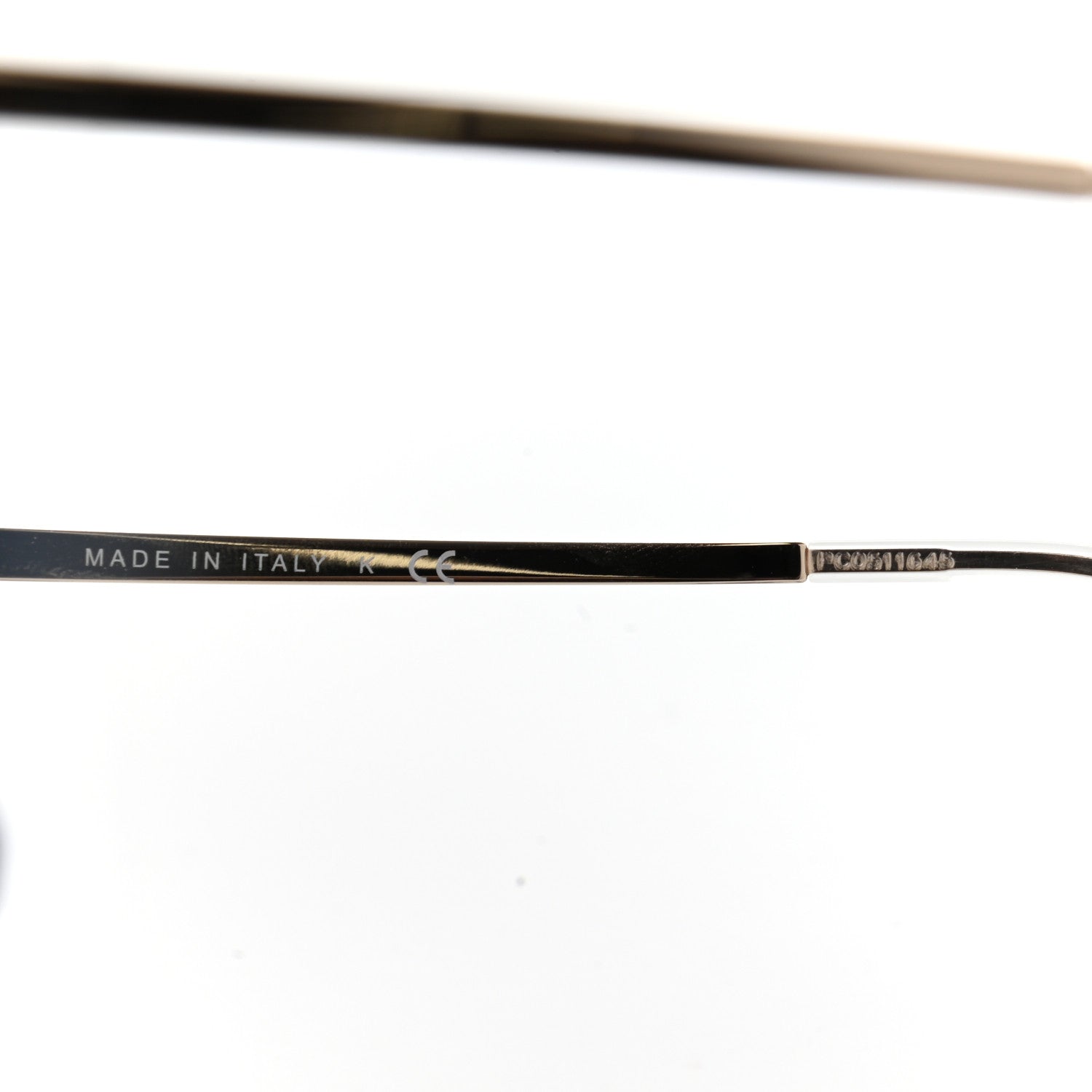 Chanel 18K White Gold Mirror Square Sunglasses 6051 Gold 6 of 7