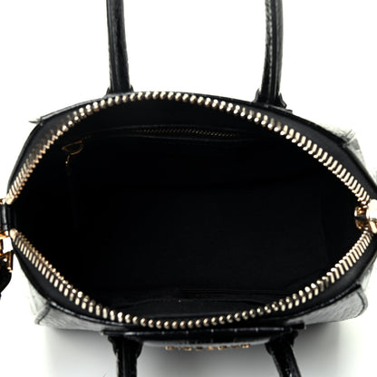 Givenchy Calfskin Crocodile Embossed Mini Antigona Black 4 of 4