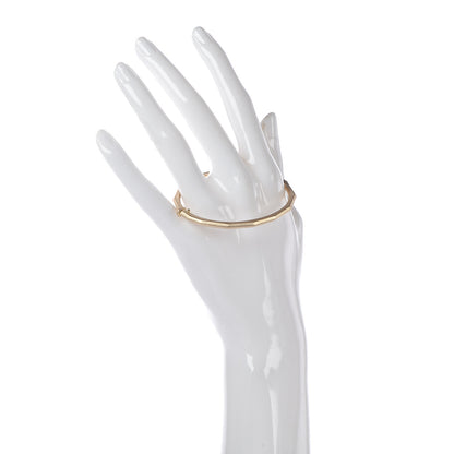 David Yurman 18K Yellow Gold 3mm Single Row Stax Faceted Bangle Bracelet 2 of 4