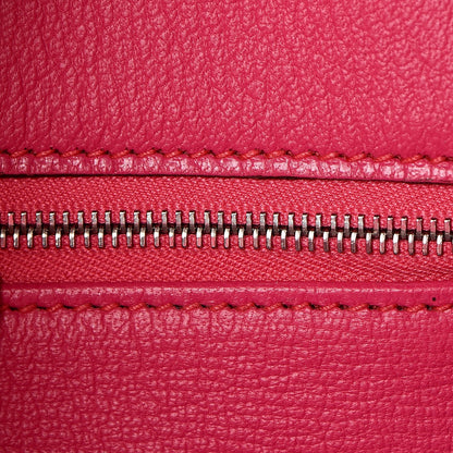 Hermes Chevre Mangalore Bi-Color Horseshoe Birkin 35 Ultraviolet Rose Tyrien 22 of 35