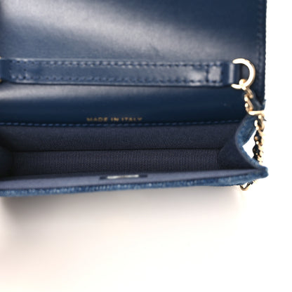 Chanel Denim Printed Belt Bag Dark Blue 5 of 11