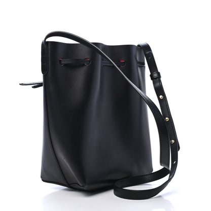 Mansur Gavriel Calfskin Mini Bucket Bag Black Flamma 2 of 5