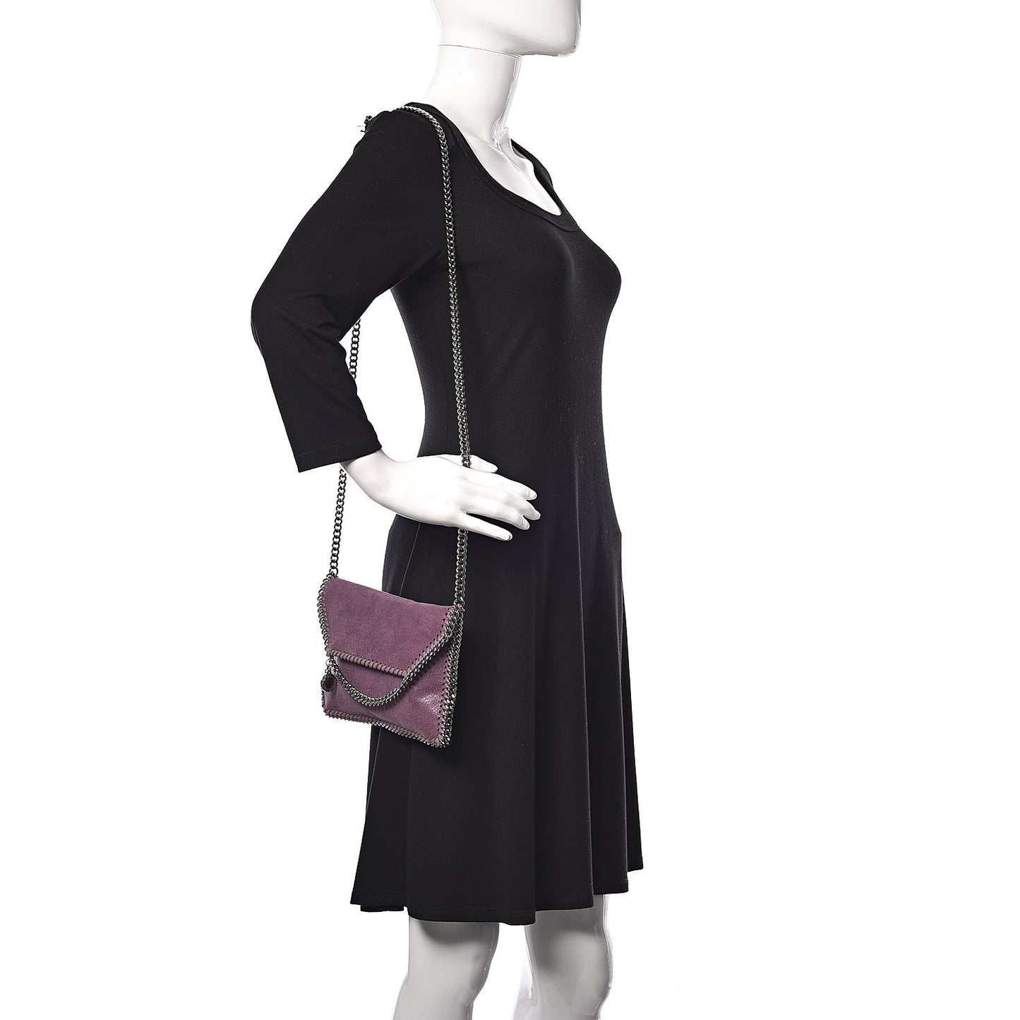 Shaggy Deer Falabella Mini Crossbody Bag Purple