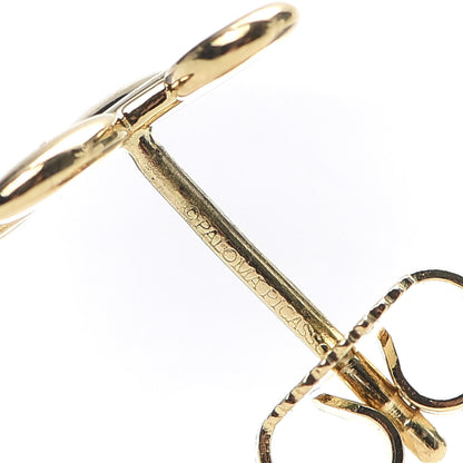 Tiffany 18K Yellow Gold Paloma Picasso Olive Leaf Climber Earrings 4 of 5