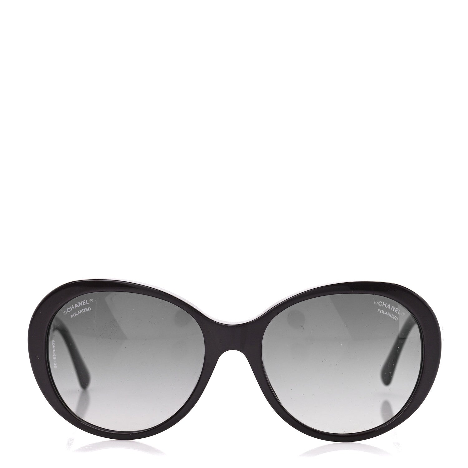 Chanel Round Acetate Bijoux Exclusive Sunglasses 5290B Black 2 of 9