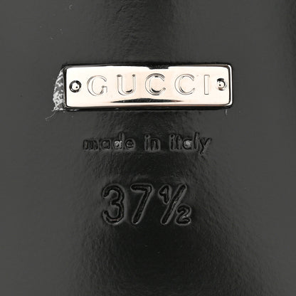 Gucci Tela Retino Kid Scamosciato Crystal GG Monogram Square G 95mm Slide Sandals 37.5 Black 7 of 12