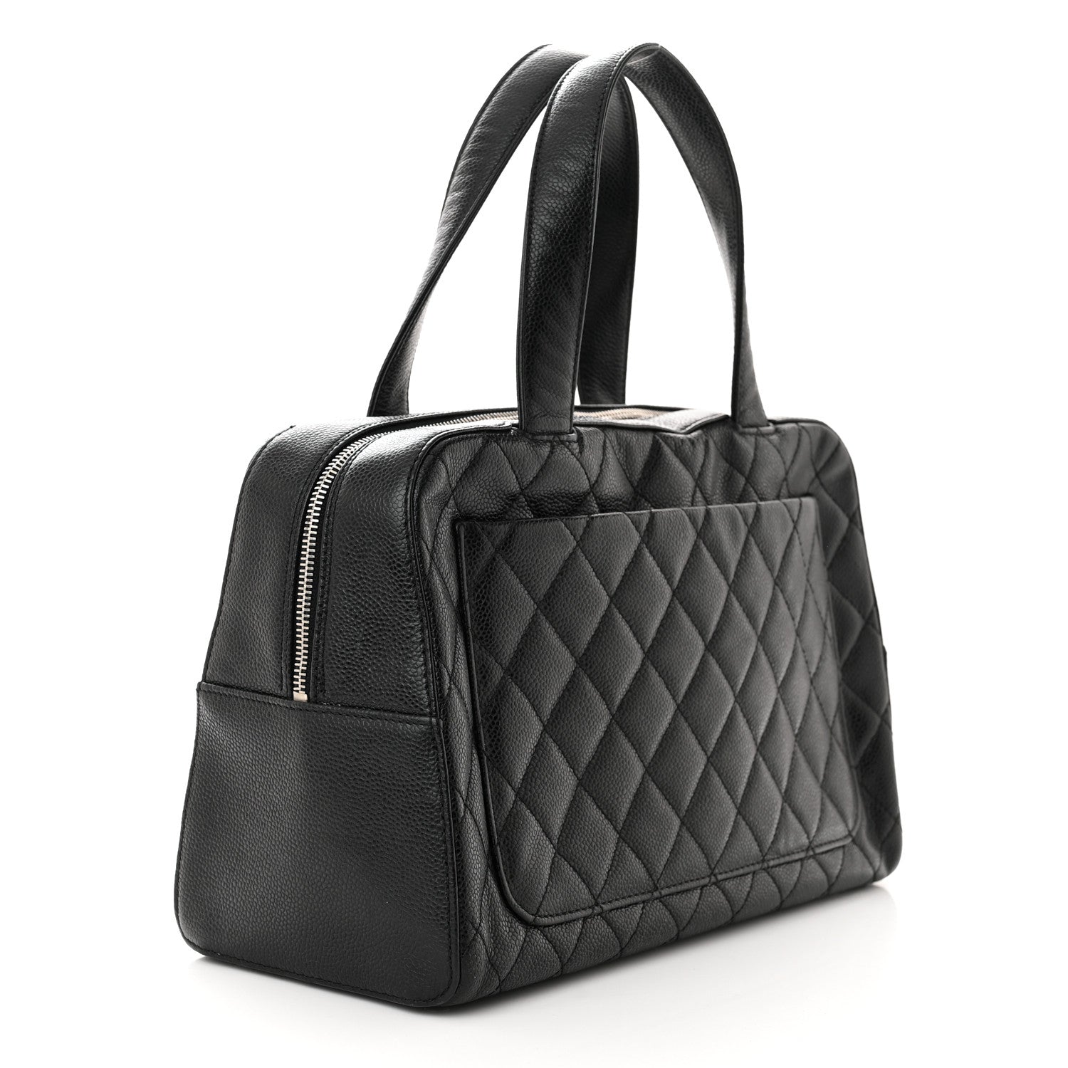 Chanel Caviar Quilted Bowler Black 3 of 12