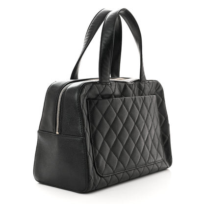 Chanel Caviar Quilted Bowler Black 3 of 12