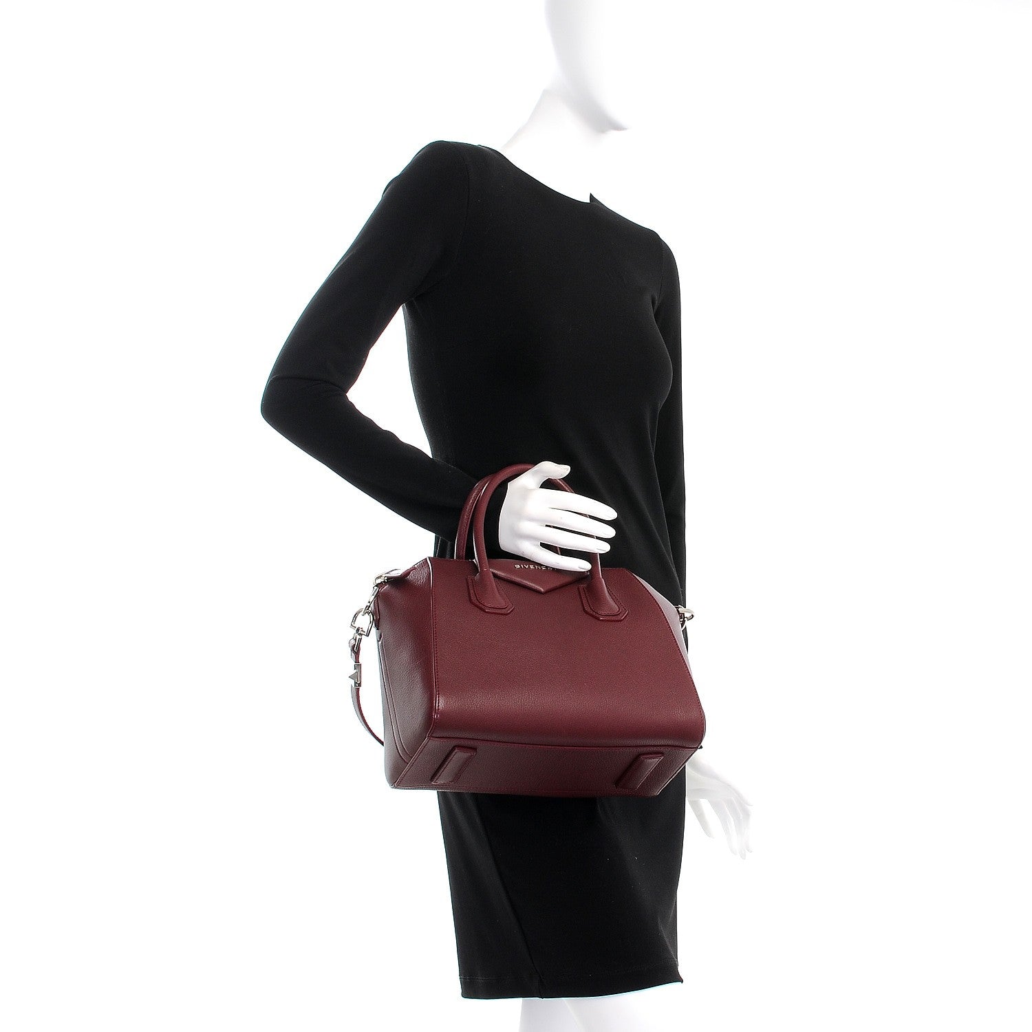 Givenchy Sugar Goatskin Small Antigona Oxblood 3 of 11