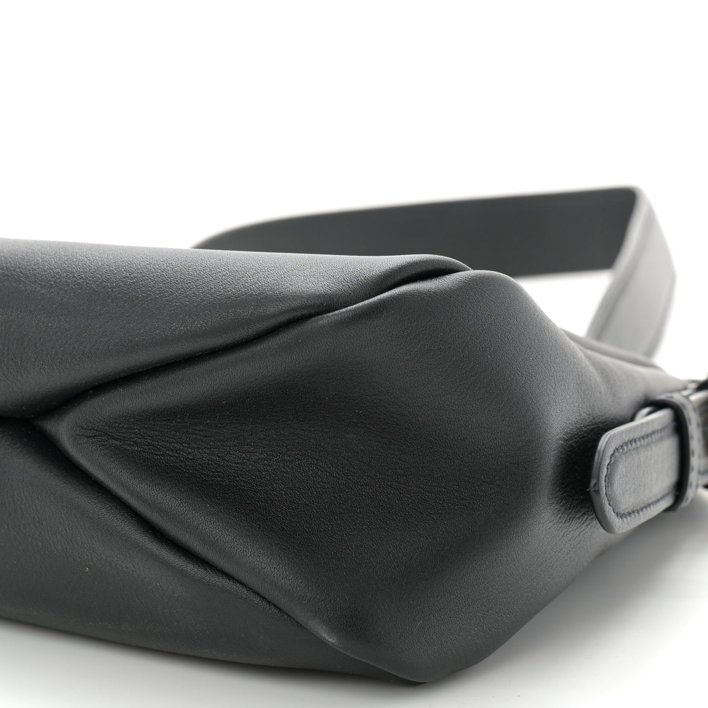 Soft Calfskin Aimee Shoulder Bag Black