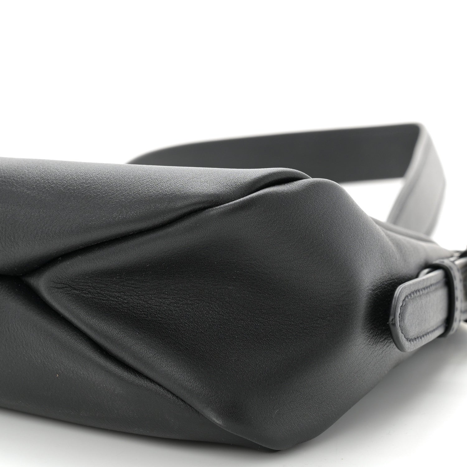 Prada Soft Calfskin Aimee Shoulder Bag Black 7 of 8