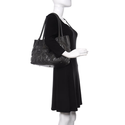 Chanel Calfskin Small Sloane Square Tote Black 2 of 16