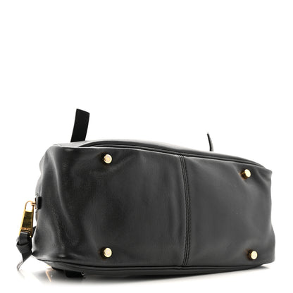 Versace Lambskin Tag Bowling Bag Black 4 of 15