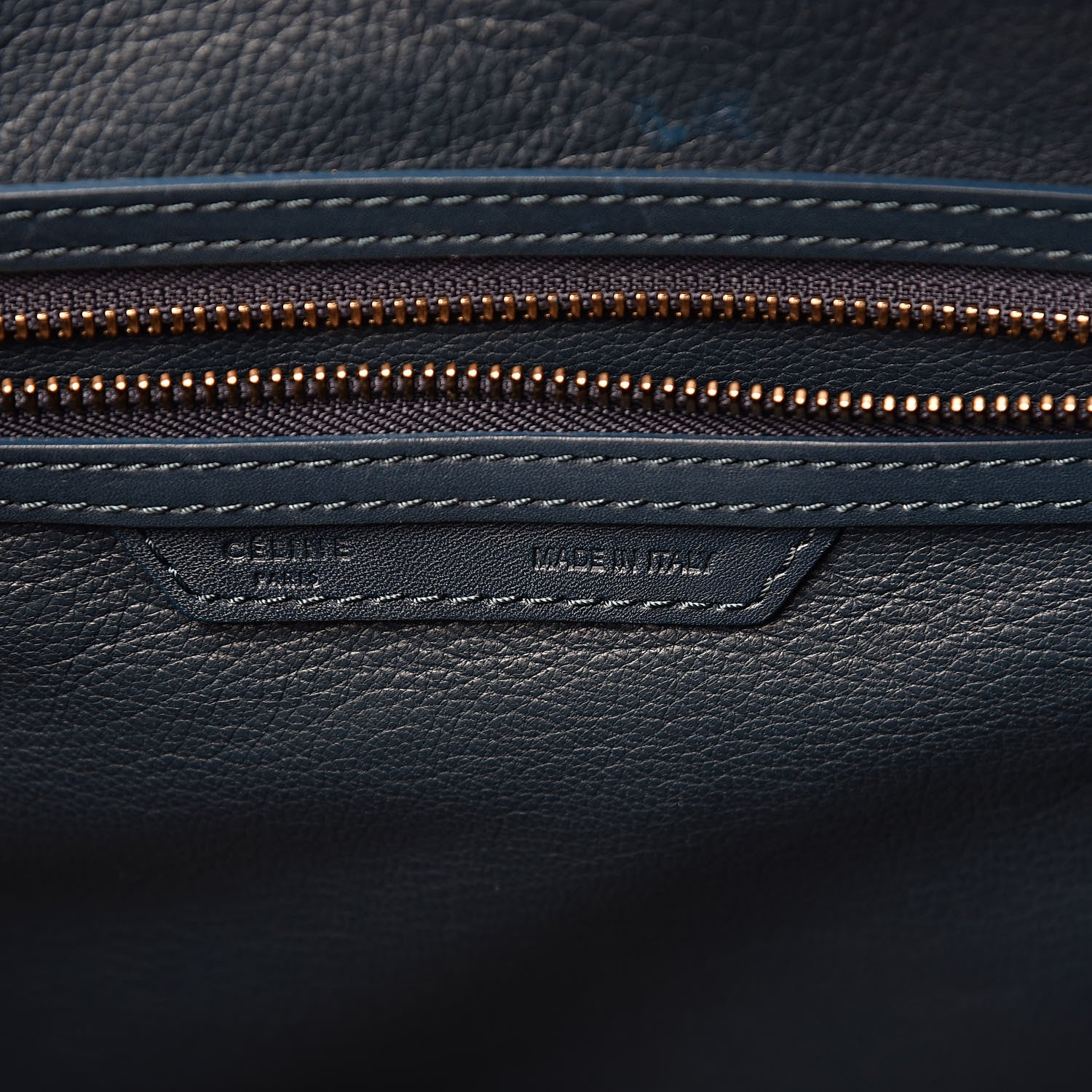 Celine Smooth Calfskin Mini Luggage Deepsea 6 of 14