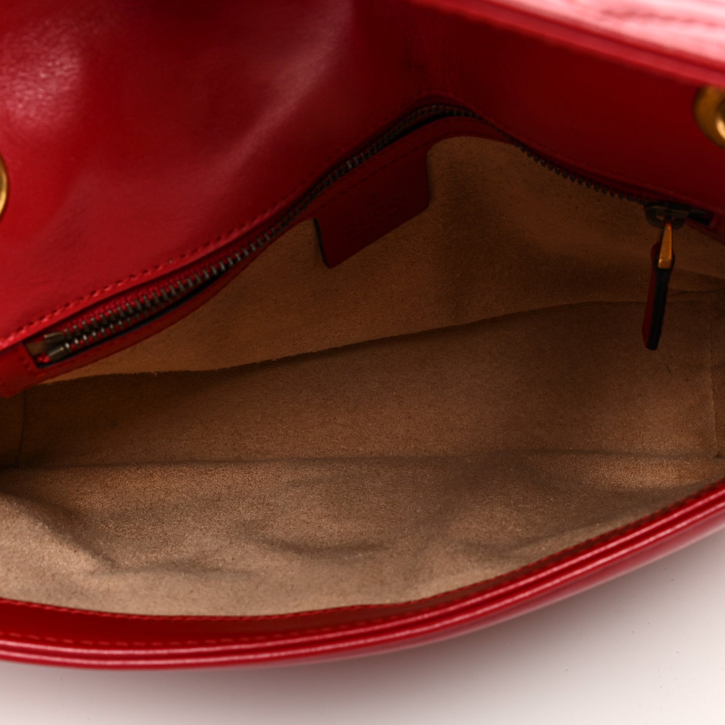 Calfskin Matelasse Small GG Marmont Shoulder Bag Hibiscus Red