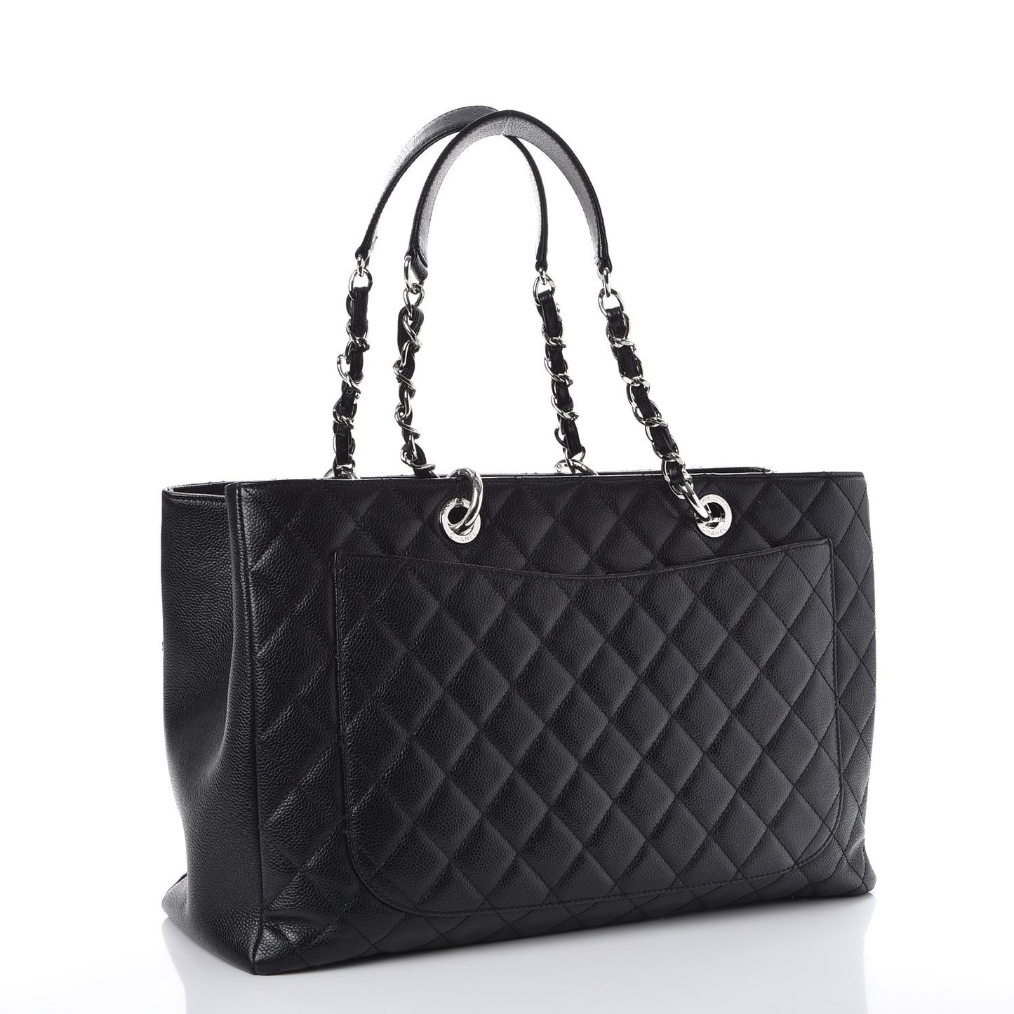 Caviar Quilted XL Grand Shopping Tote GST Black