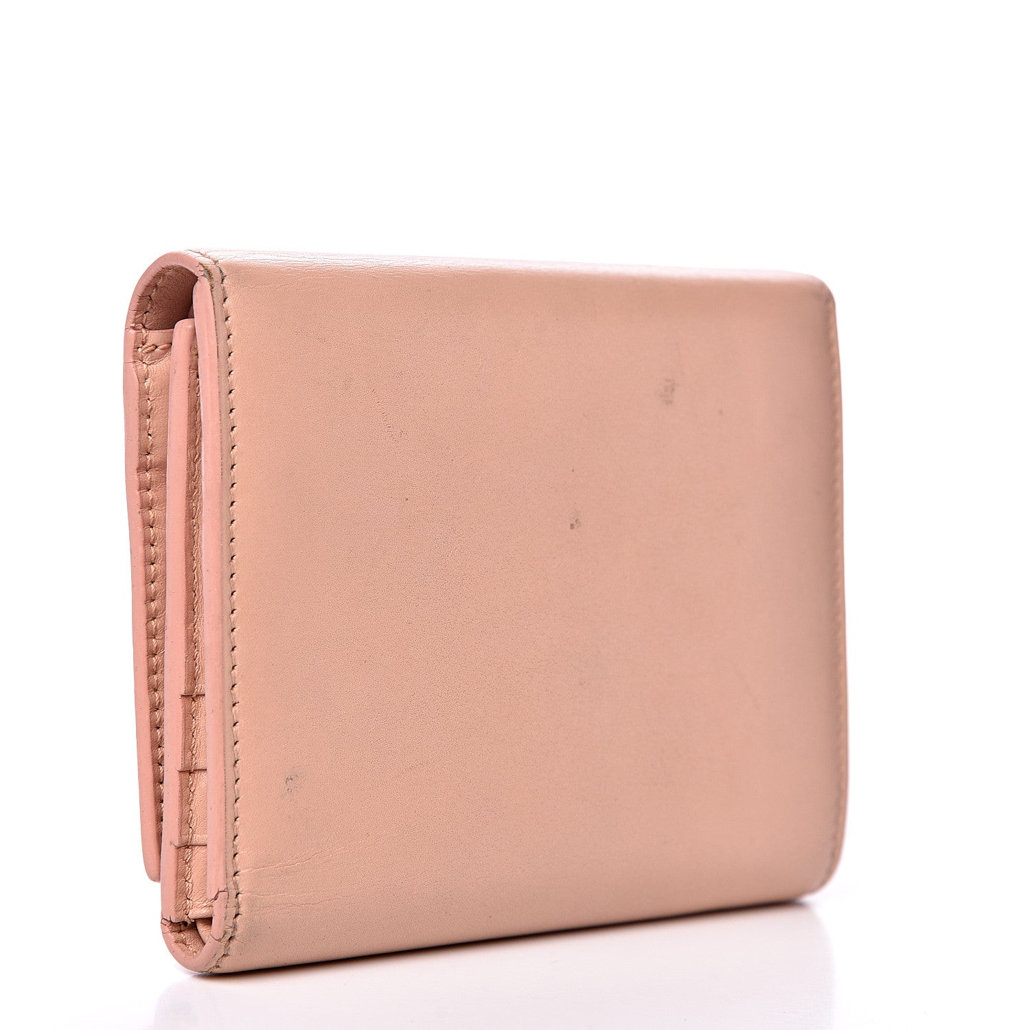 Saint Laurent Calfskin Trifold Wallet Pale Pink 2 of 11