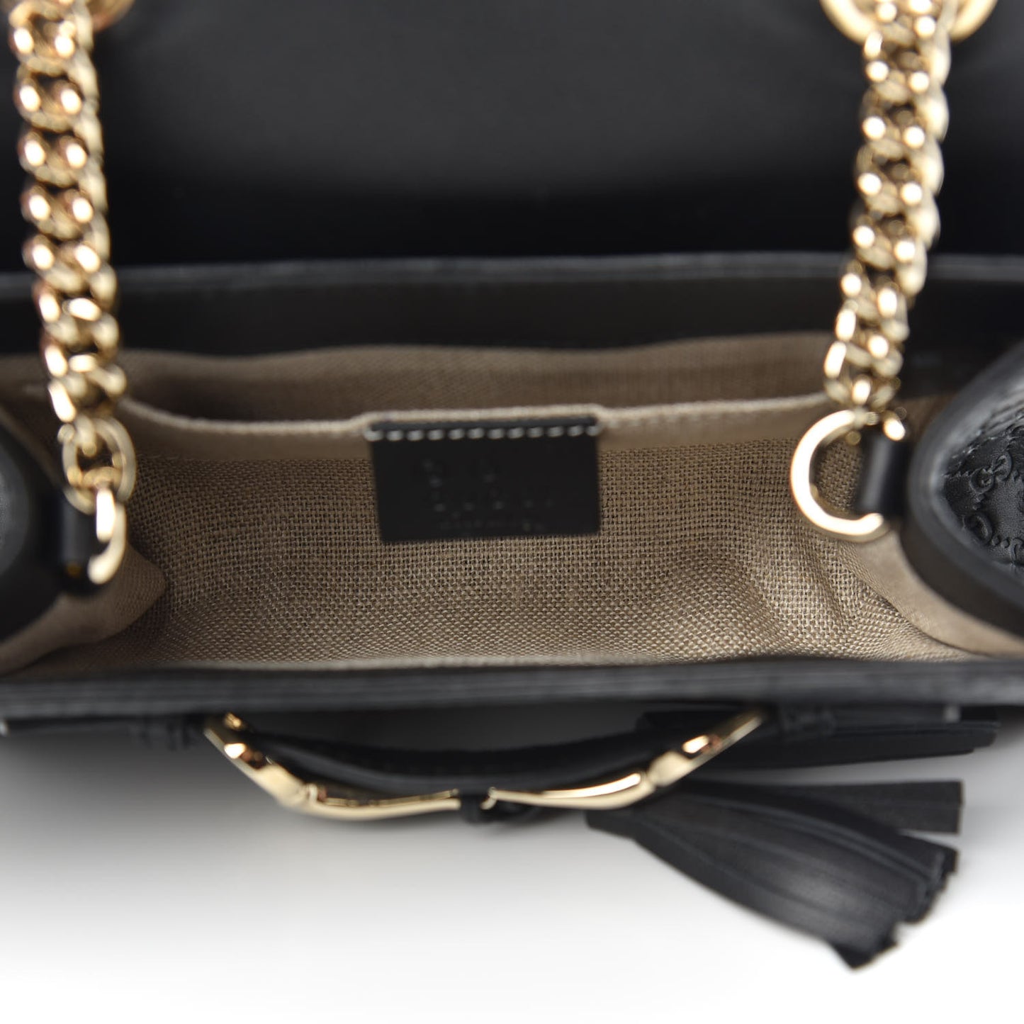 Microguccissima Mini Emily Shoulder Bag Black