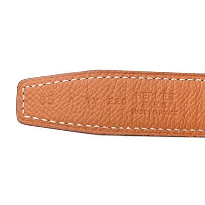 Hermes Swift Epsom 24mm Mini Constance H Belt 85 Black Gold 3 of 4